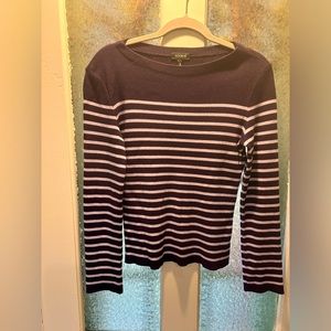 Kookai Size 2 striped boatneck sweater